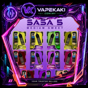 sasa 5 e liquid15ml 20mg by aladdin pro (medium sweet) akta 852 registered genuine stock buy now