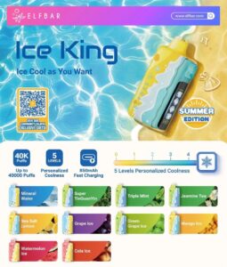 elfbar ice king 40k disposable summer edition genuine stock buy now
