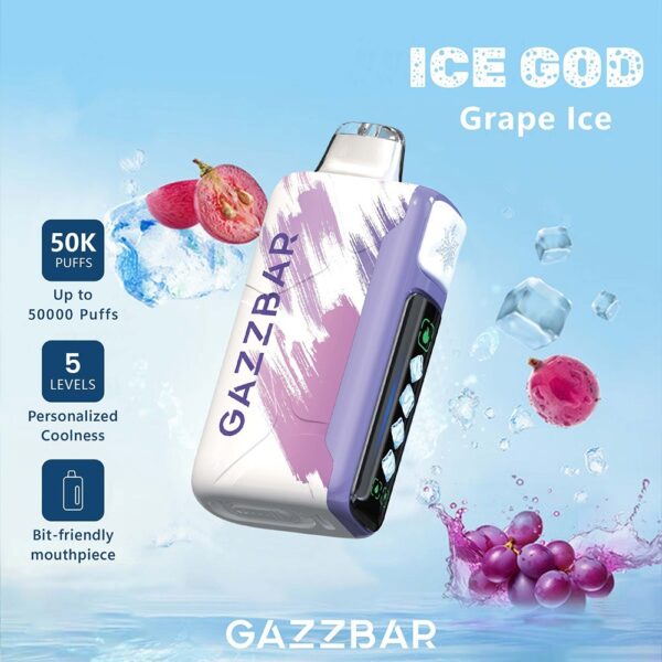 gazzbar ice god 50k disposable genuine stock buy now gazzbar ice god 50k disposable genuine stock buy now