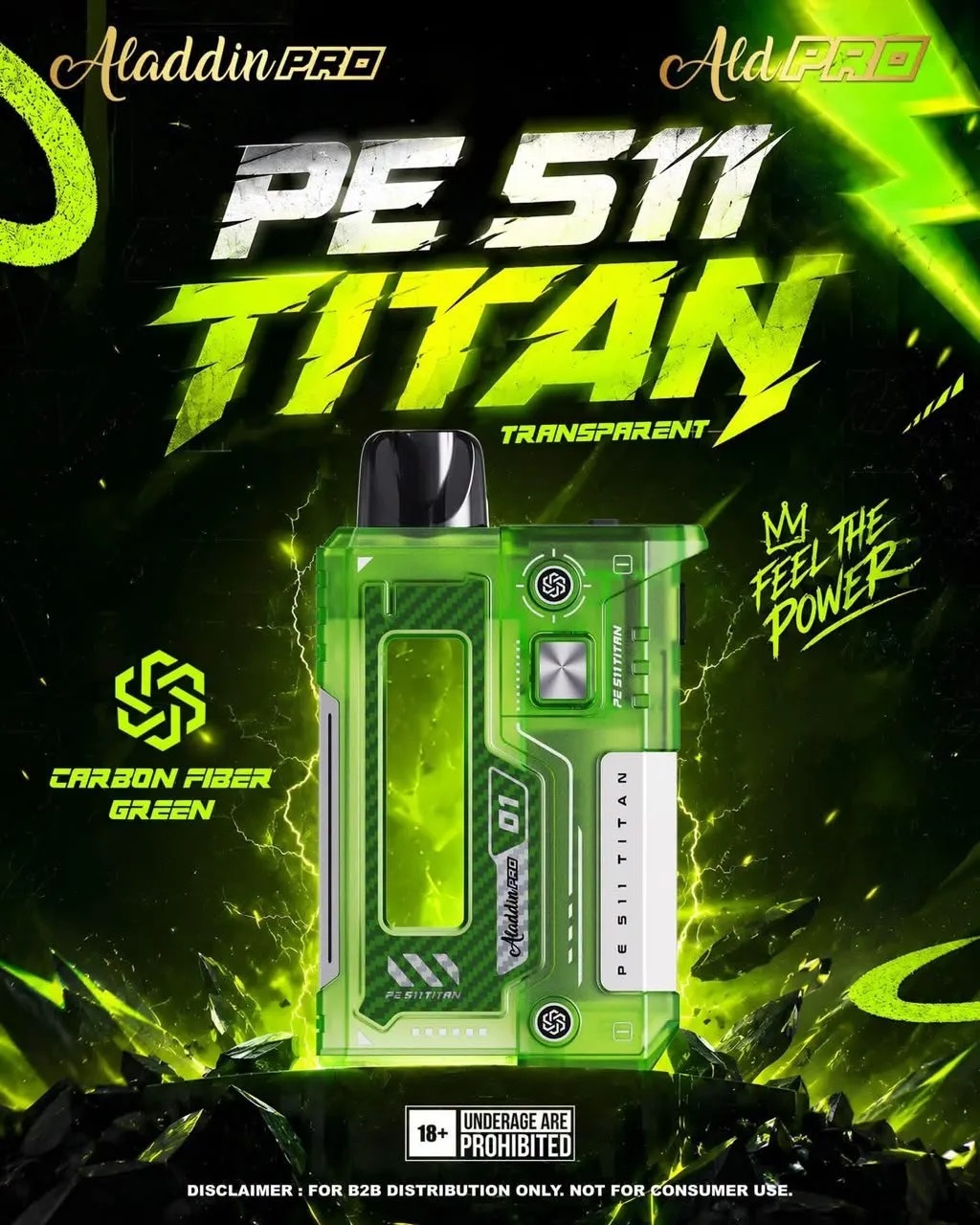 Aladdin Pro PE511 Titan Device & Empty Cartridge | Official