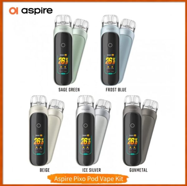 aspire pixo pod vape kit & cartridge built in 1100mah battery genuine stock buy now