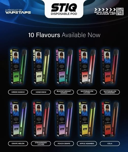 stiq disposable pod 3000 puffs by vapetape akta 852 registered genuine stock buy now stiq disposable pod 3000 puffs by vapetape akta 852 registered genuine stock buy now