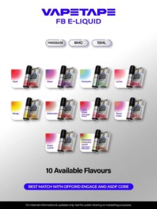 vapetape 15ml e liquid freebase genuine stock buy now