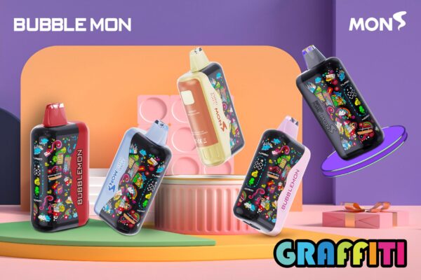 imgi_6_11577452-scaled-1.jpg Bubblemon Graffiti V1 35k Disposable Korea No.1 Vape Brand 巴布梦泡泡兽满天星1代 | Official Authentic Product