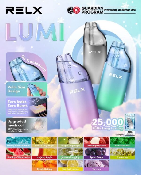 RELX Lumi 25K Disposable | Official Authentic Product